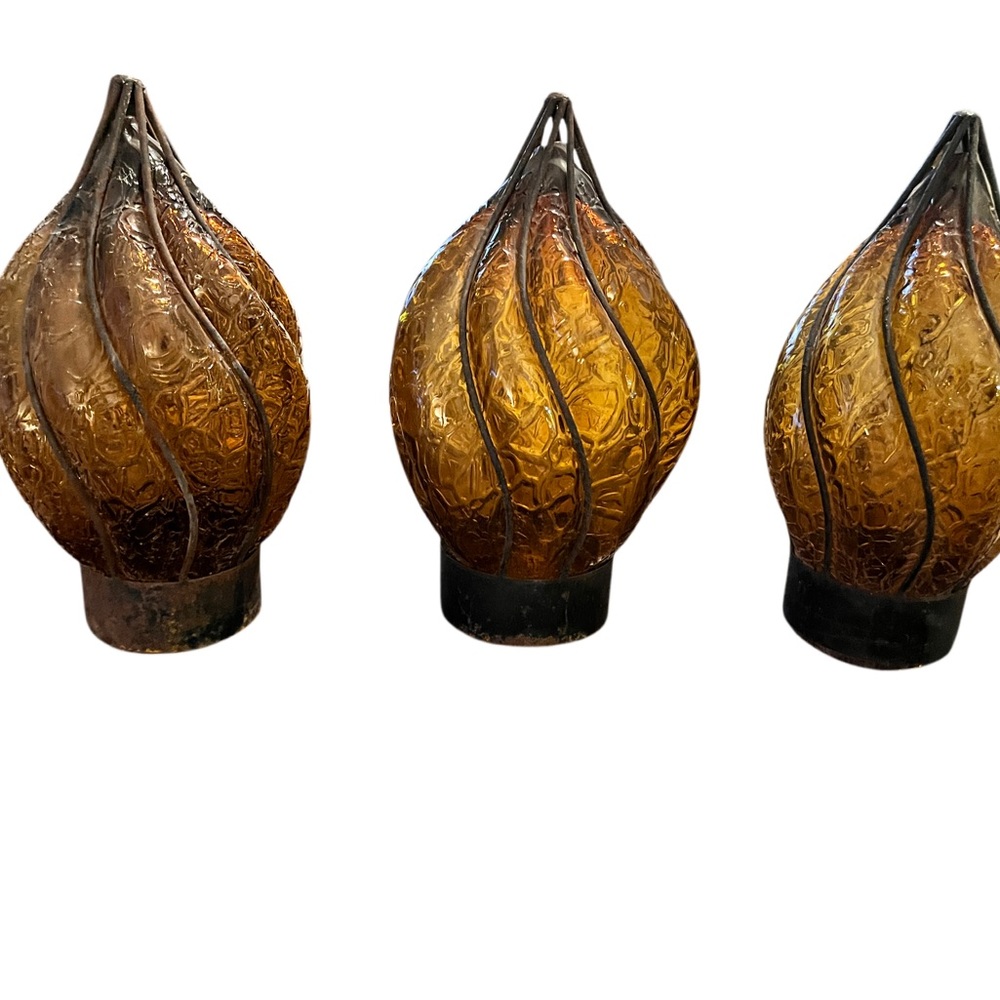 Vintage Handblown Caged Glass